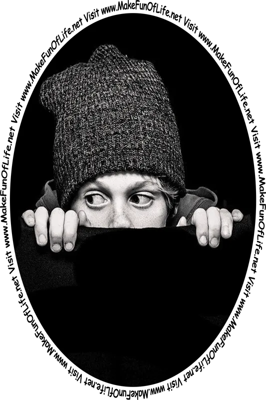 Picture of a person looking fearfully at website visitors.