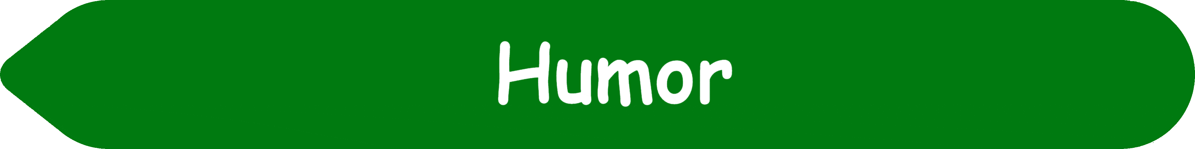 Picture of an arrow pointing to the words and pictures on the website and the words, ‘Humor - Inspiration - Learning - Visit www dot Make Fun Of Life dot net.’