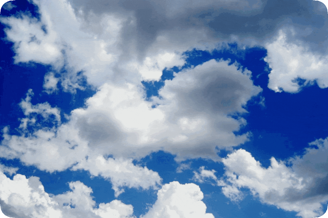 Picture of a cloud resembling a bunny rabbit.