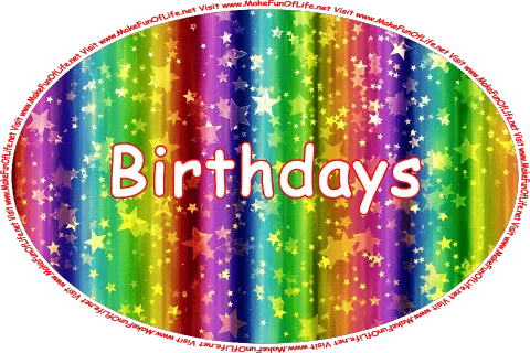 Click or tap here to visit the Birthdays Page.