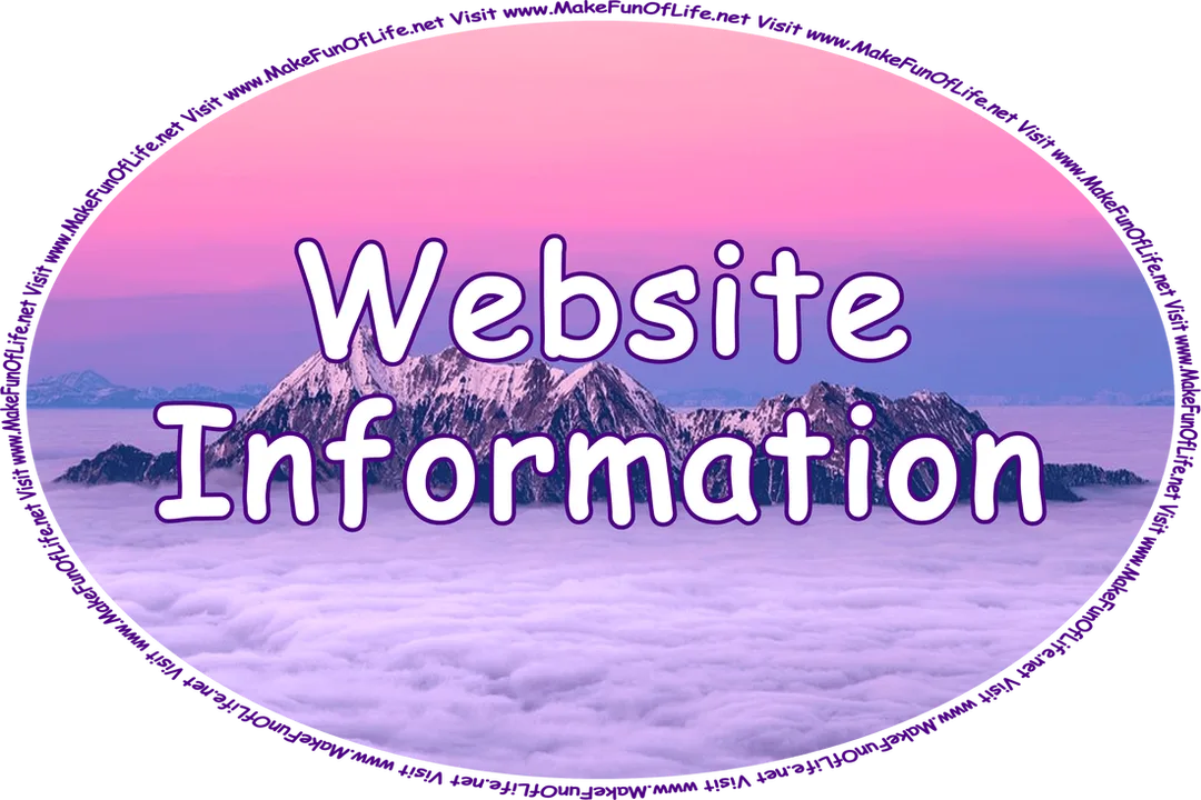 Click or tap here to visit the Website Information Page.